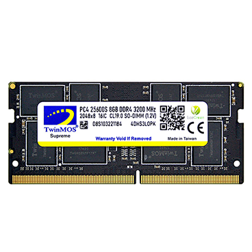 رم لپ تاپ DDR4 تک کاناله 3200 مگاهرتز CL22 توین موس ظرفیت 8 گیگابایت رم لپ تاپ DDR4 تک کاناله 3200 مگاهرتز CL22 توین موس ظرفیت 8 گیگابایت