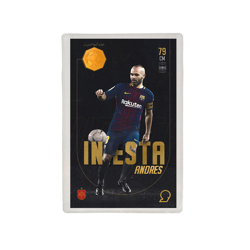 طلا گرمی 18 عیار مدوپد مدل Andres Iniesta طرح فوتبالی 2025 کد SO10005 طلا گرمی 18 عیار مدوپد مدل Andres Iniesta طرح فوتبالی 2025 کد SO10005