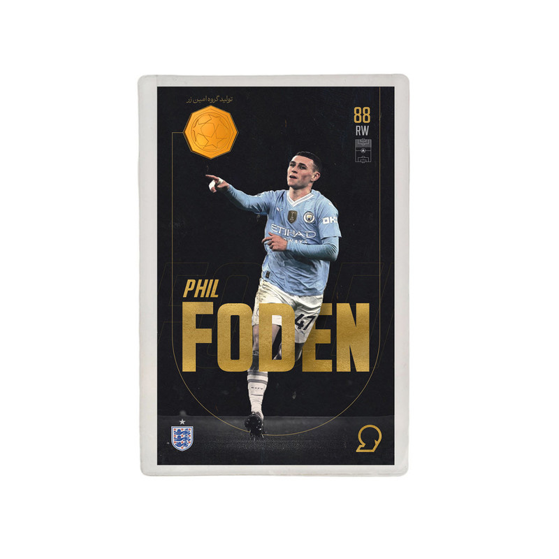 طلا گرمی 18 عیار مدوپد مدل FODEN طرح فوتبالی 2025 کد SO10035 طلا گرمی 18 عیار مدوپد مدل FODEN طرح فوتبالی 2025 کد SO10035