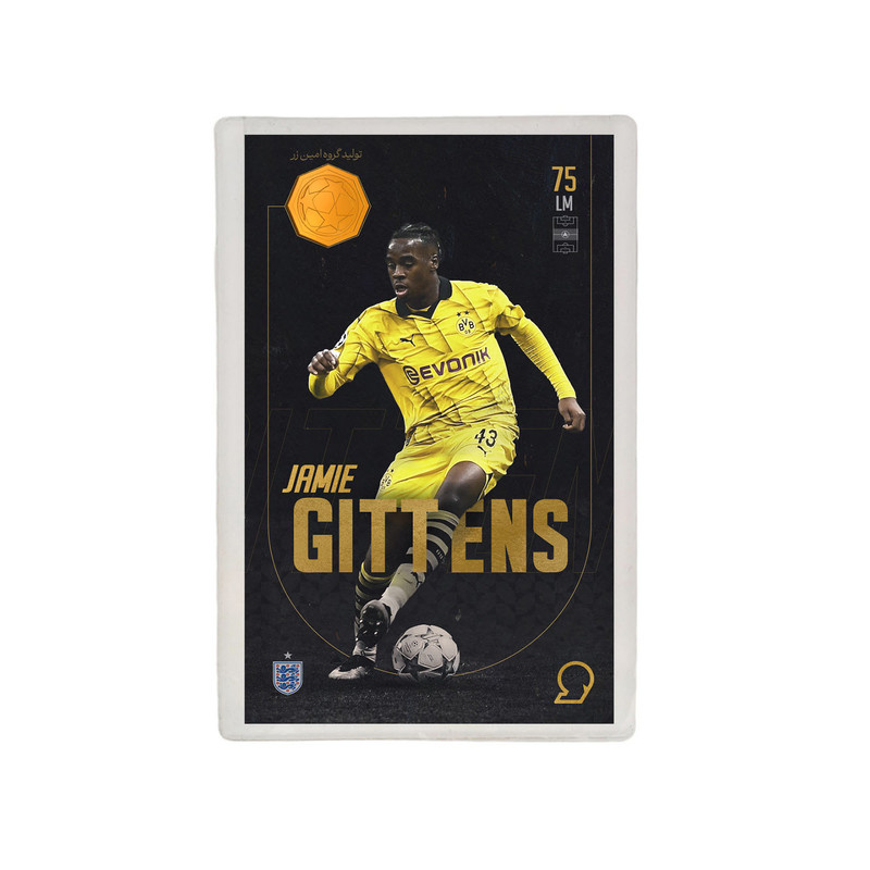 طلا گرمی 18 عیار مدوپد مدل GITTENS طرح فوتبالی 2025 کد SO10048 طلا گرمی 18 عیار مدوپد مدل GITTENS طرح فوتبالی 2025 کد SO10048