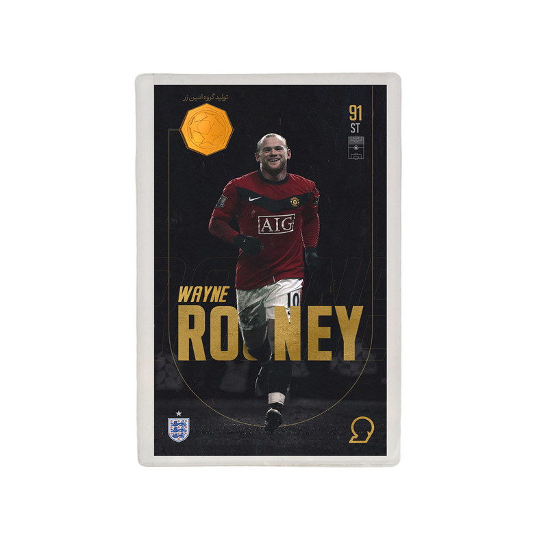 طلا گرمی 18 عیار مدوپد مدل ROONEY طرح فوتبالی 2025 کد SO10103 طلا گرمی 18 عیار مدوپد مدل ROONEY طرح فوتبالی 2025 کد SO10103