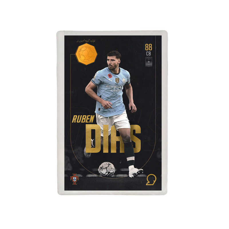 طلا گرمی 18 عیار مدوپد مدل RUBEN Diaz طرح فوتبالی 2025 کد SO10104 طلا گرمی 18 عیار مدوپد مدل RUBEN Diaz طرح فوتبالی 2025 کد SO10104