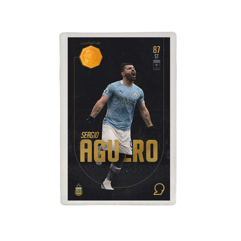 طلا گرمی 18 عیار مدوپد مدل Sergio Aguero طرح فوتبالی 2025 کد SO10108 طلا گرمی 18 عیار مدوپد مدل Sergio Aguero طرح فوتبالی 2025 کد SO10108