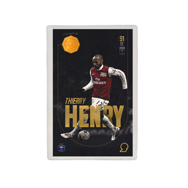 طلا گرمی 18 عیار مدوپد مدل Thierry Henry طرح فوتبالی 2025 کد SO10114 طلا گرمی 18 عیار مدوپد مدل Thierry Henry طرح فوتبالی 2025 کد SO10114