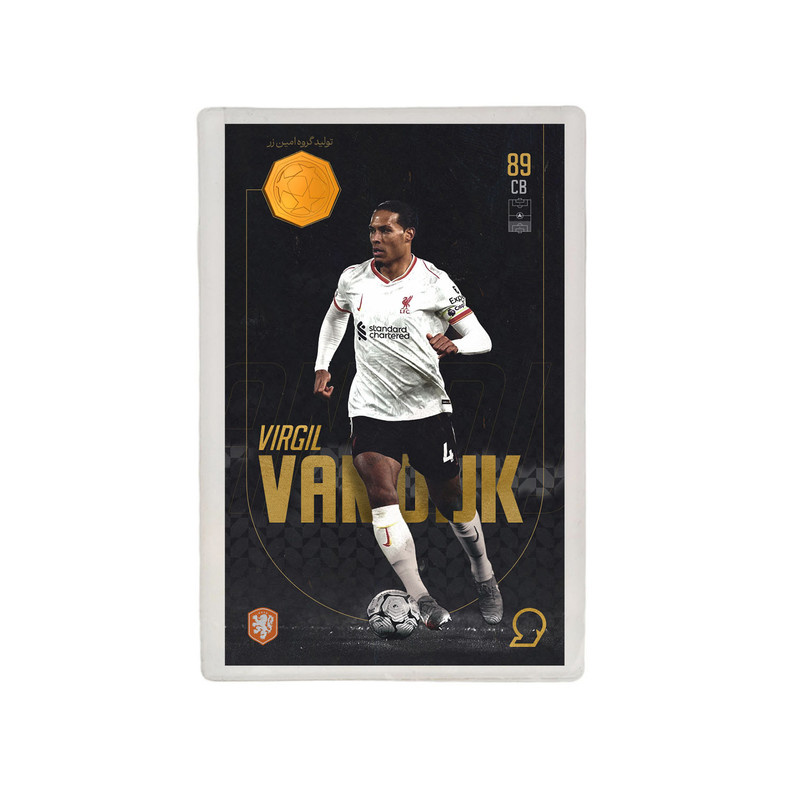 طلا گرمی 18 عیار مدوپد مدل Virgil van dijk طرح فوتبالی 2025 کد SO10119 طلا گرمی 18 عیار مدوپد مدل Virgil van dijk طرح فوتبالی 2025 کد SO10119