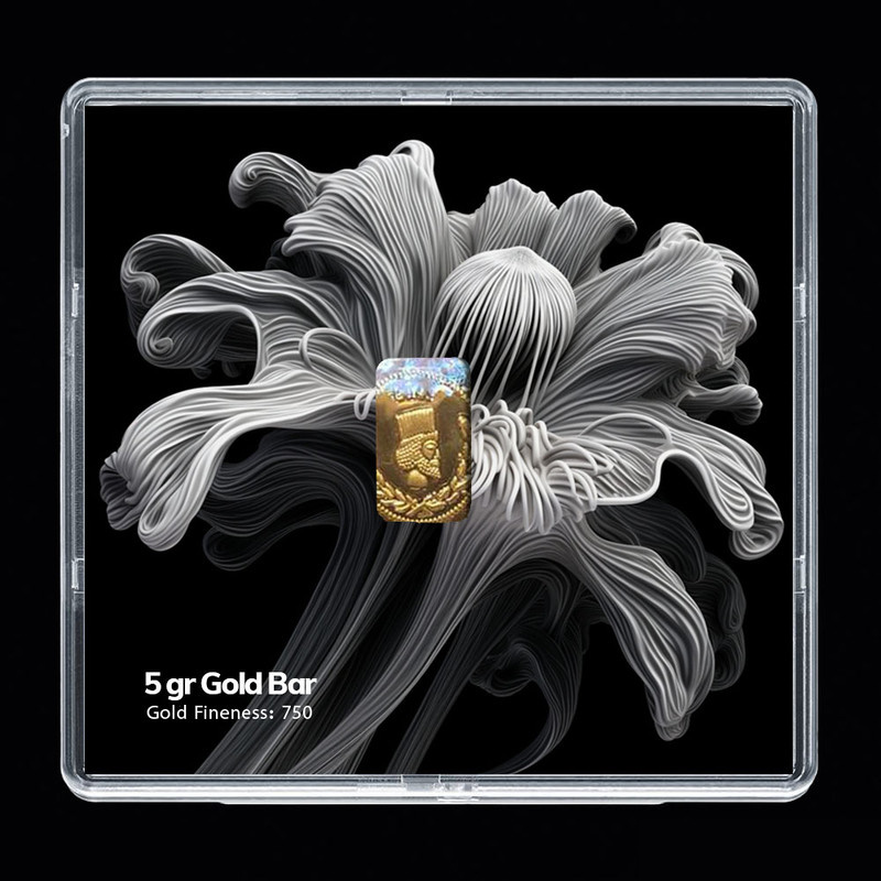 شمش طلا 18 عیار مدوپد مدل SG10069 شمش طلا 18 عیار مدوپد مدل SG10069