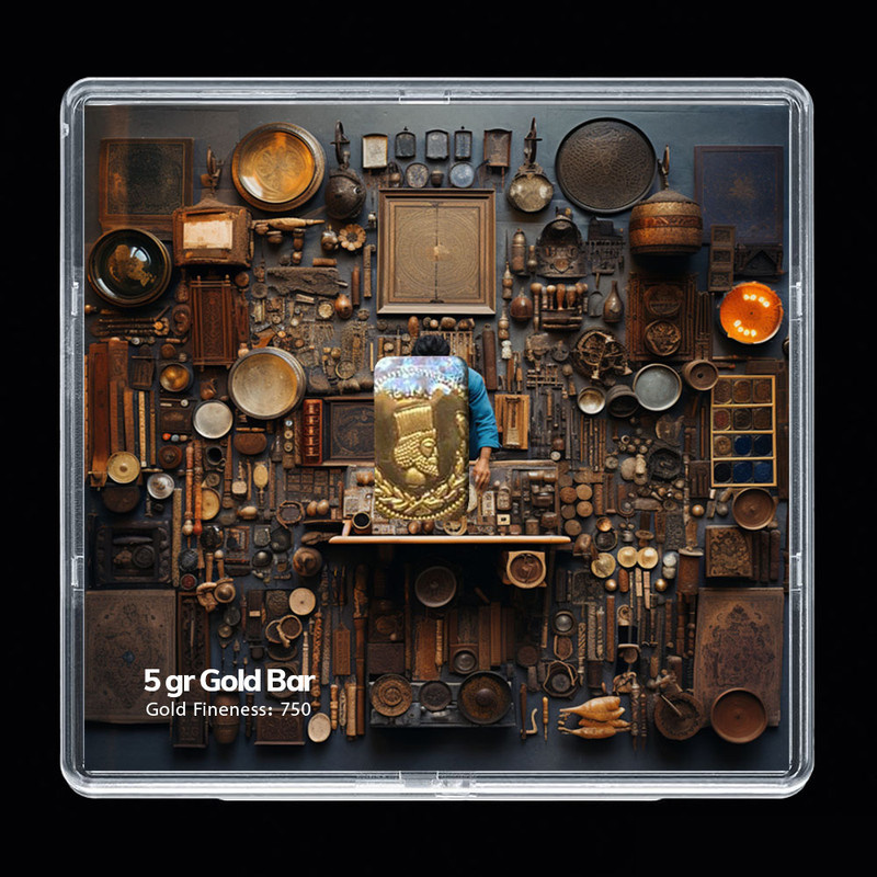 شمش طلا 18 عیار مدوپد مدل SG10134 شمش طلا 18 عیار مدوپد مدل SG10134