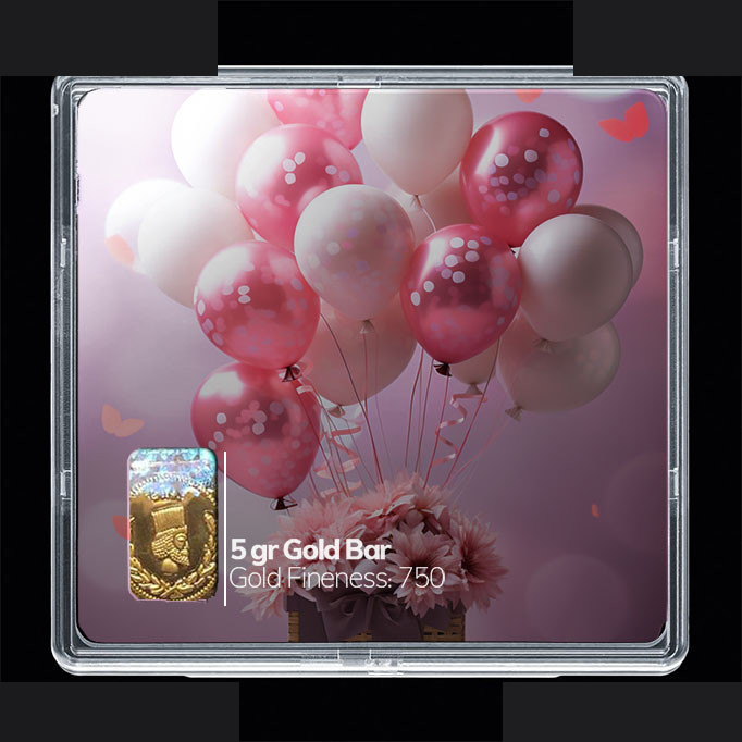 شمش طلا 18 عیار مدوپد مدل بادکنک کد SG10347 شمش طلا 18 عیار مدوپد مدل بادکنک کد SG10347