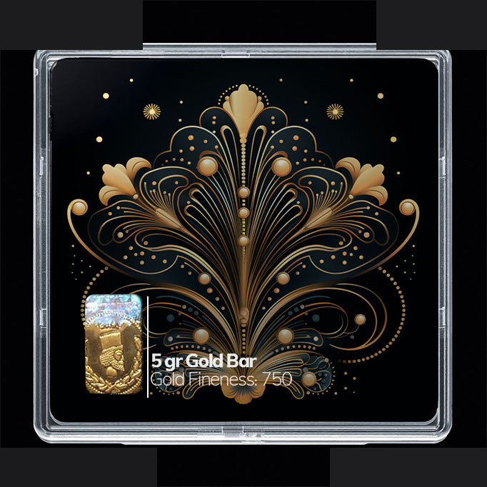 شمش طلا 18 عیار مدوپد مدل مینیاتور کد SG10195 شمش طلا 18 عیار مدوپد مدل مینیاتور کد SG10195