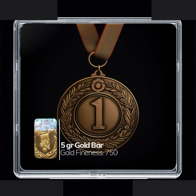 شمش طلا 18 عیار مدوپد مدل عدد 1 کد SG10188 شمش طلا 18 عیار مدوپد مدل عدد 1 کد SG10188