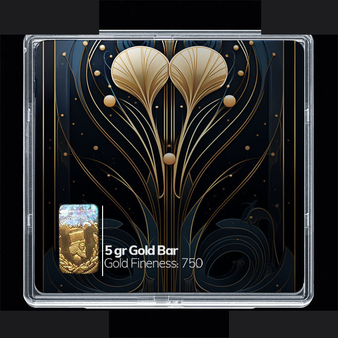 شمش طلا 18 عیار مدوپد مدل در مینیاتوری کد SG10178 شمش طلا 18 عیار مدوپد مدل در مینیاتوری کد SG10178