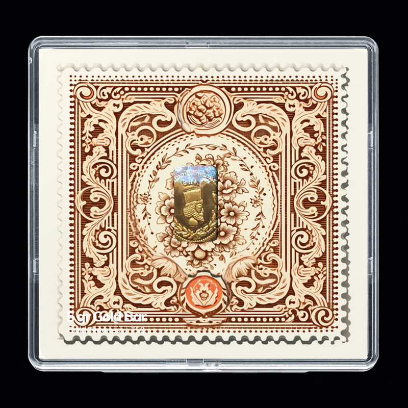 شمش طلا 18 عیار مدوپد مدل تمبر کد SG-10194 شمش طلا 18 عیار مدوپد مدل تمبر کد SG-10194