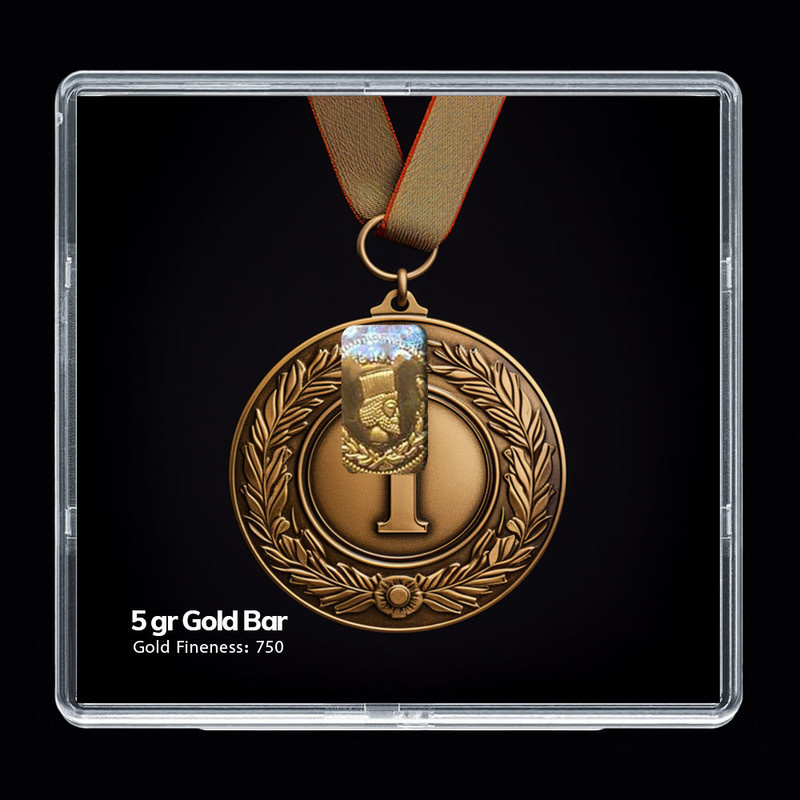 شمش طلا 18 عیار مدوپد مدل عدد 1 کد SG-10188 شمش طلا 18 عیار مدوپد مدل عدد 1 کد SG-10188