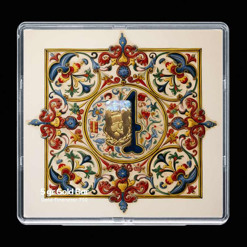 شمش طلا 18 عیار مدوپد مدل عدد 4 کد SG-10180 شمش طلا 18 عیار مدوپد مدل عدد 4 کد SG-10180