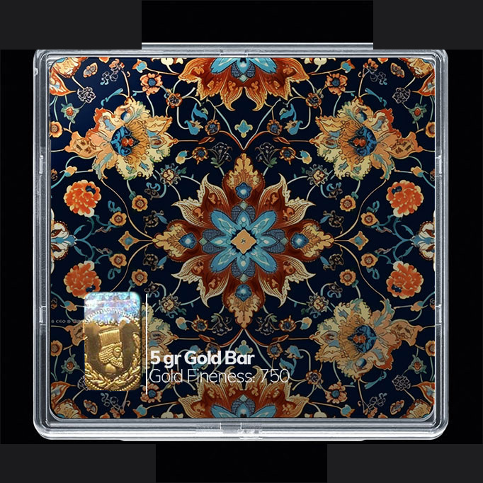 شمش طلا 18 عیار مدوپد مدل مینیاتور کد SG10607