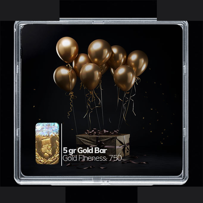 شمش طلا 18 عیار مدوپد مدل کادو و بادکنک کد SG10618 شمش طلا 18 عیار مدوپد مدل کادو و بادکنک کد SG10618