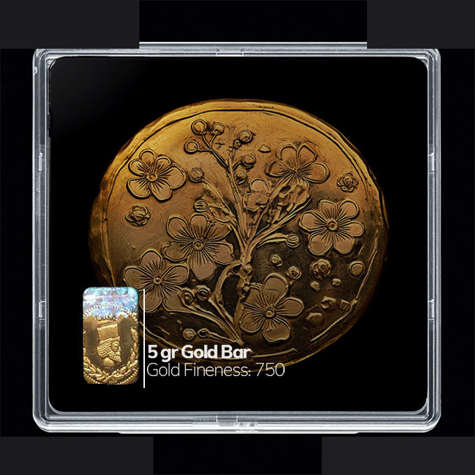 شمش طلا 18 عیار مدوپد مدل سکه گل کد SG10687 شمش طلا 18 عیار مدوپد مدل سکه گل کد SG10687