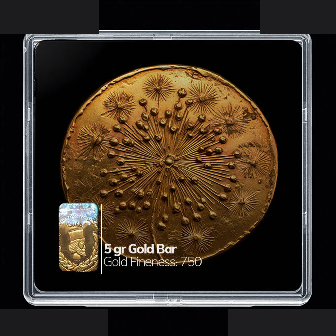 شمش طلا 18 عیار مدوپد مدل سکه قاصدک کد SG10688 شمش طلا 18 عیار مدوپد مدل سکه قاصدک کد SG10688