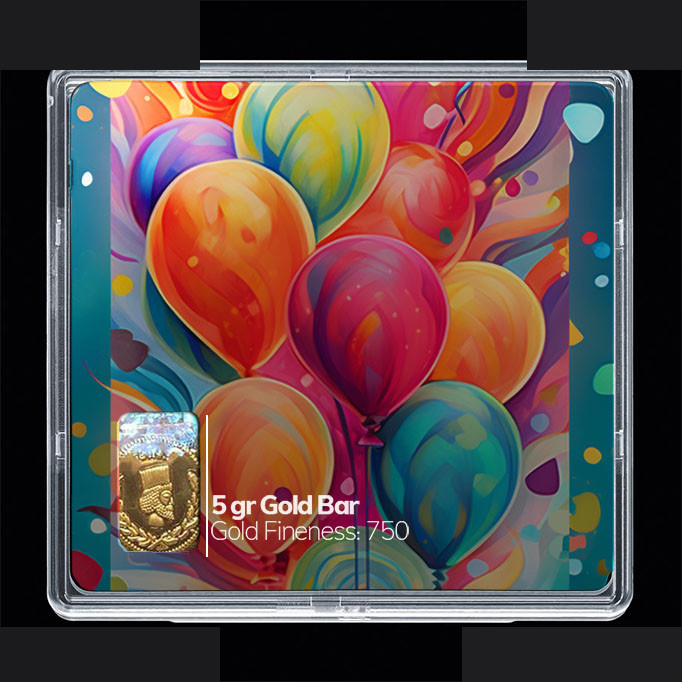 شمش طلا 18 عیار مدوپد مدل بادکنک کد SG10744 شمش طلا 18 عیار مدوپد مدل بادکنک کد SG10744