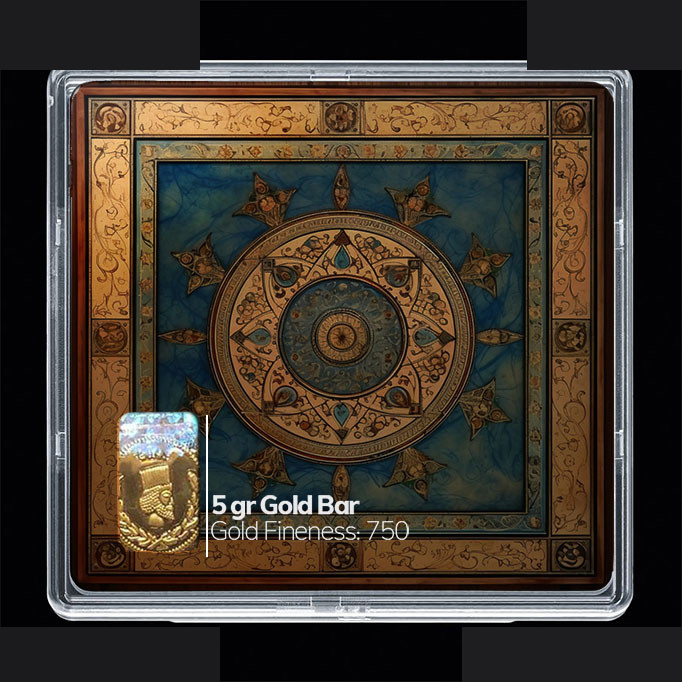 شمش طلا 18 عیار مدوپد مدل مینیاتور کد SG10745 شمش طلا 18 عیار مدوپد مدل مینیاتور کد SG10745