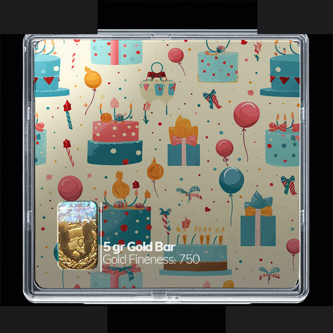 شمش طلا 18 عیار مدوپد مدل کیک کارتونی کد SG10748 شمش طلا 18 عیار مدوپد مدل کیک کارتونی کد SG10748