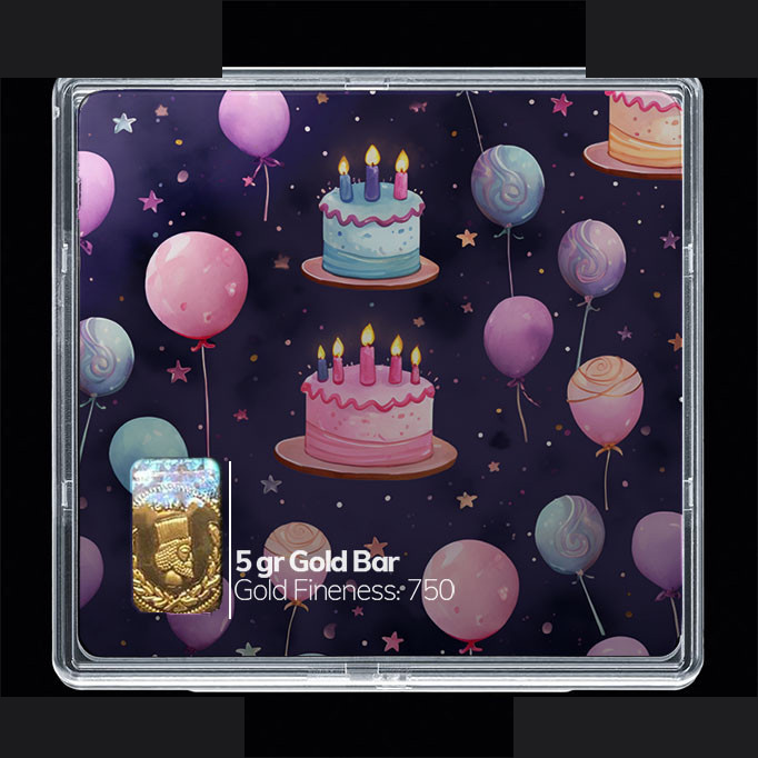 شمش طلا 18 عیار مدوپد مدل کیک کارتونی کد SG10750 شمش طلا 18 عیار مدوپد مدل کیک کارتونی کد SG10750