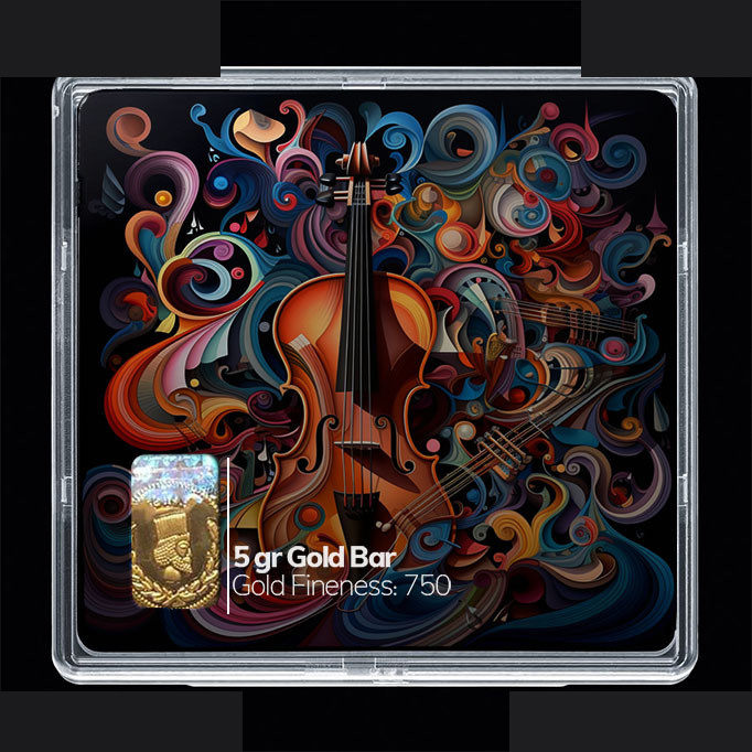 شمش طلا 18 عیار مدوپد مدل ویولن کد SG10751 شمش طلا 18 عیار مدوپد مدل ویولن کد SG10751