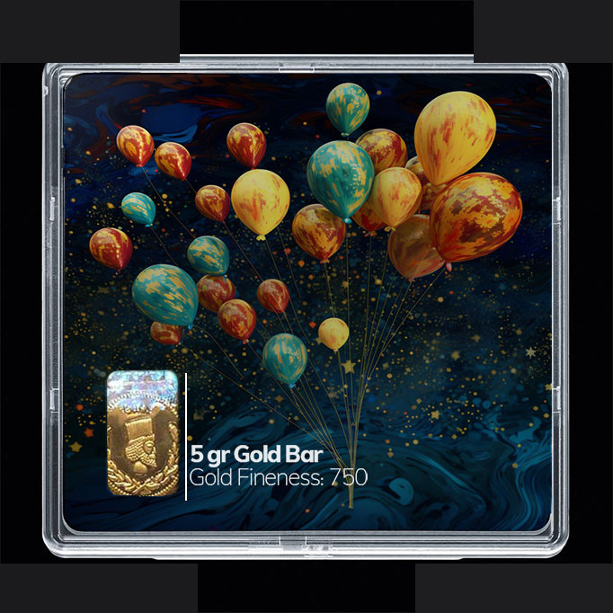 شمش طلا 18 عیار مدوپد مدل بادکنک کد SG10772 شمش طلا 18 عیار مدوپد مدل بادکنک کد SG10772