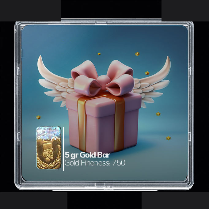 شمش طلا 18 عیار مدوپد مدل کادو کد SG10781 شمش طلا 18 عیار مدوپد مدل کادو کد SG10781