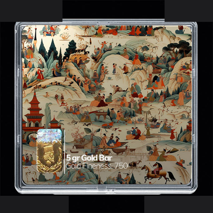 شمش طلا 18 عیار مدوپد مدل مینیاتوری کد SG10840 شمش طلا 18 عیار مدوپد مدل مینیاتوری کد SG10840