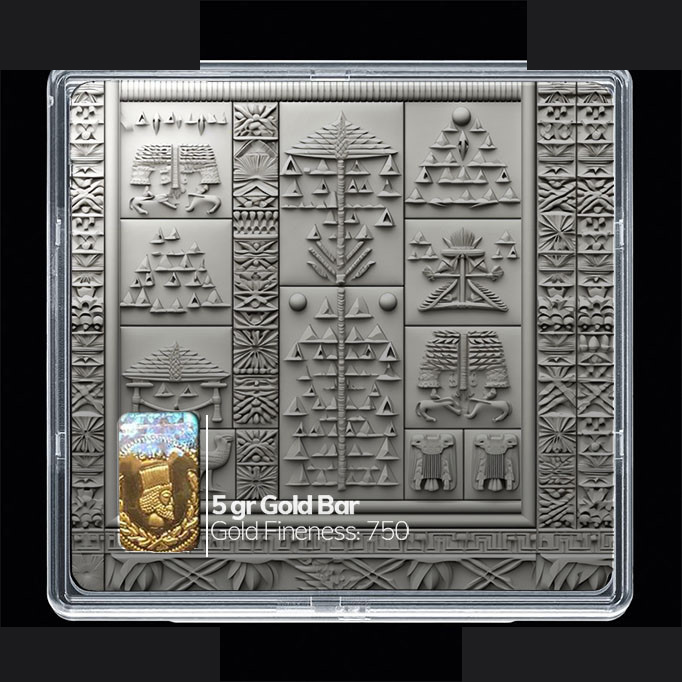 شمش طلا 18 عیار مدوپد مدل کتیبه کد SG10842 شمش طلا 18 عیار مدوپد مدل کتیبه کد SG10842