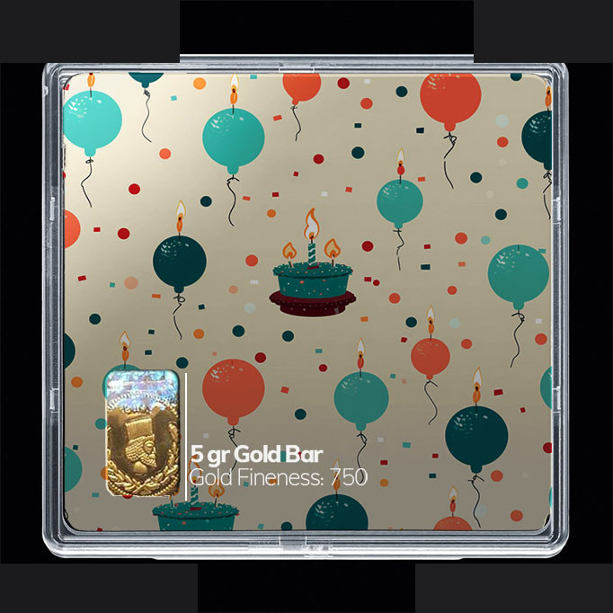 شمش طلا 18 عیار مدوپد مدل کیک کارتونی کد SG10853 شمش طلا 18 عیار مدوپد مدل کیک کارتونی کد SG10853