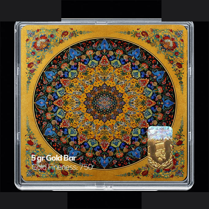 شمش طلا 18 عیار مدوپد مدل نوروز و سال نو کد SG11603 شمش طلا 18 عیار مدوپد مدل نوروز و سال نو کد SG11603