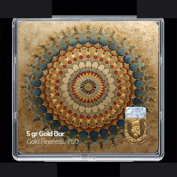 شمش طلا 18 عیار مدوپد مدل نوروز و سال نو کد SG11609 شمش طلا 18 عیار مدوپد مدل نوروز و سال نو کد SG11609