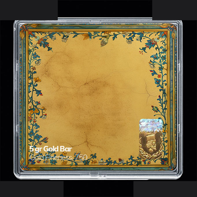 شمش طلا 18 عیار مدوپد مدل نوروز و سال نو کد SG11610 شمش طلا 18 عیار مدوپد مدل نوروز و سال نو کد SG11610