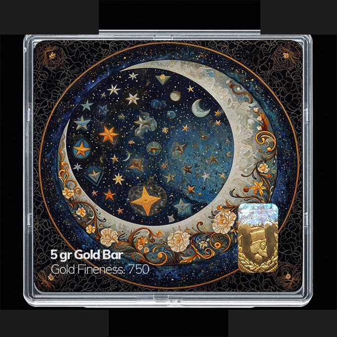 شمش طلا 18 عیار مدوپد مدل نوروز و سال نو کد SG11635 شمش طلا 18 عیار مدوپد مدل نوروز و سال نو کد SG11635