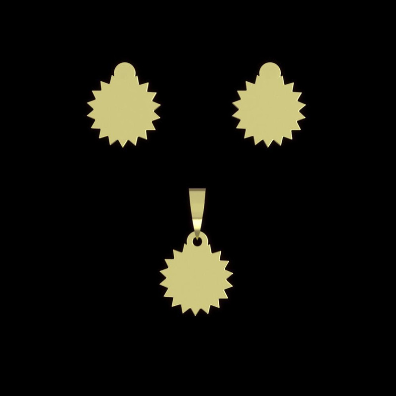 نیم ست طلا 18 عیار زنانه مدوپد مدل خورشید کد NA10059 نیم ست طلا 18 عیار زنانه مدوپد مدل خورشید کد NA10059