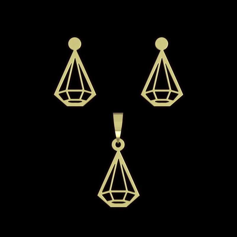 نیم ست طلا 18 عیار زنانه مدوپد مدل الماس کد NA12079 نیم ست طلا 18 عیار زنانه مدوپد مدل الماس کد NA12079