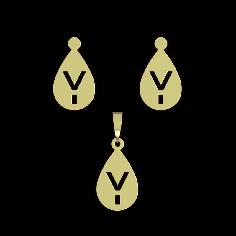 نیم ست طلا 18 عیار زنانه مدوپد مدل حرف y کد NA12514 نیم ست طلا 18 عیار زنانه مدوپد مدل حرف y کد NA12514