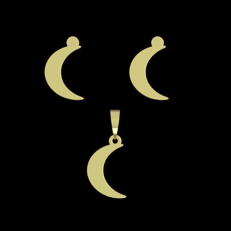 نیم ست طلا 18 عیار زنانه مدوپد مدل ماه کد NA12616 نیم ست طلا 18 عیار زنانه مدوپد مدل ماه کد NA12616