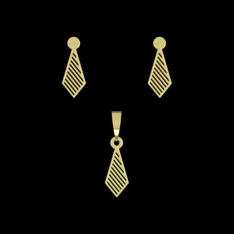 نیم ست طلا 18 عیار زنانه مدوپد مدل کراوات کد NA13120 نیم ست طلا 18 عیار زنانه مدوپد مدل کراوات کد NA13120