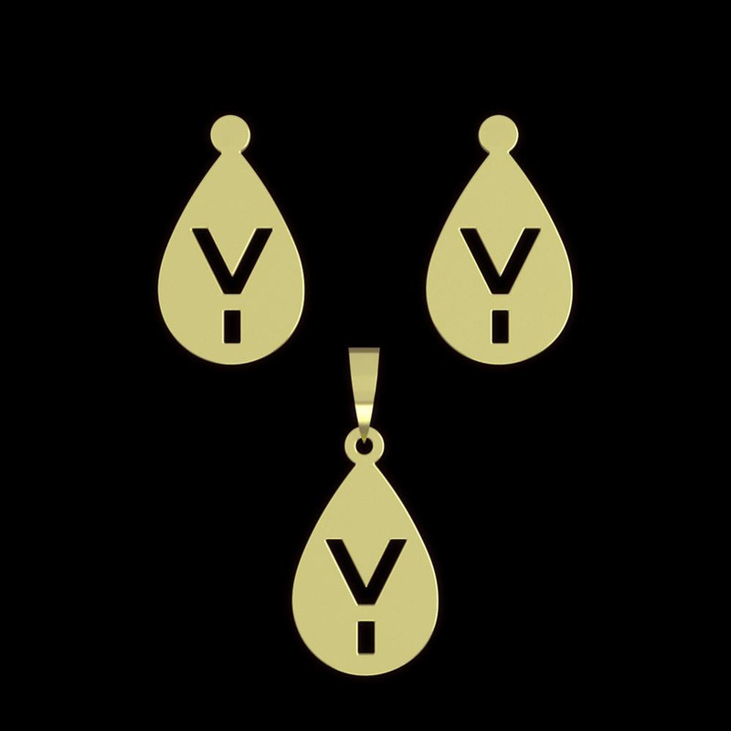 نیم ست طلا 18 عیار زنانه مدوپد مدل حرف y کد NA13138 نیم ست طلا 18 عیار زنانه مدوپد مدل حرف y کد NA13138