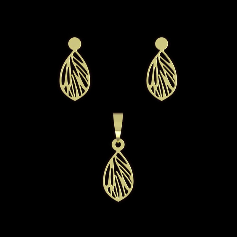 نیم ست طلا 18 عیار زنانه مدوپد مدل هندسی کد NA13949 نیم ست طلا 18 عیار زنانه مدوپد مدل هندسی کد NA13949