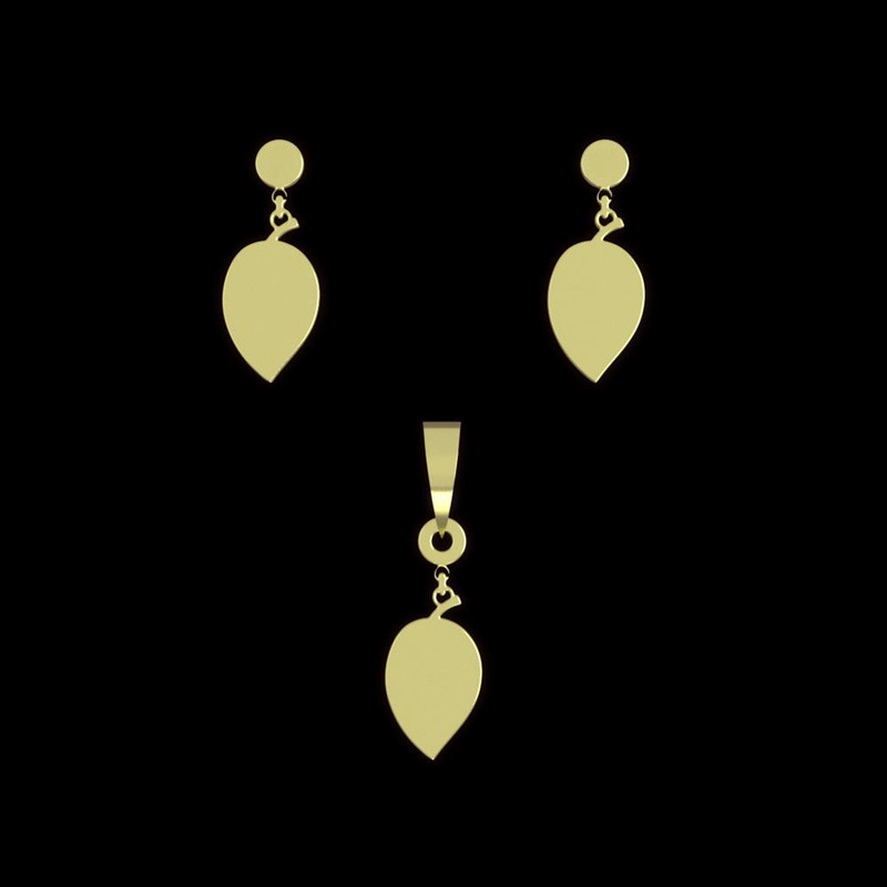 نیم ست طلا 18 عیار زنانه مدوپد مدل اشک کد NA14688 نیم ست طلا 18 عیار زنانه مدوپد مدل اشک کد NA14688