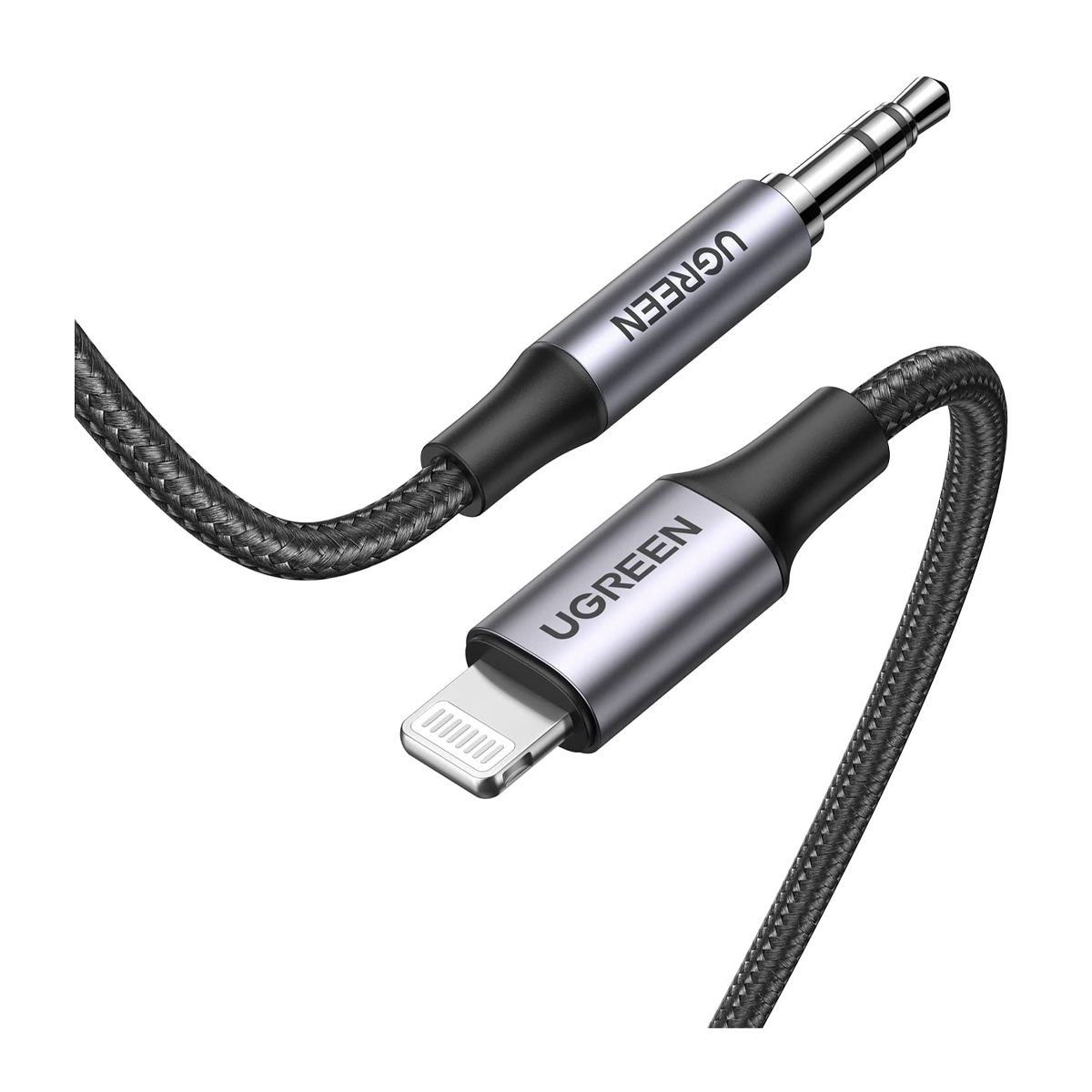 کابل لایتنینگ به AUX یوگرین US315 مدل 70509 طول 1 متر-مشکی کابل لایتنینگ به AUX یوگرین US315 مدل 70509 طول 1 متر-مشکی