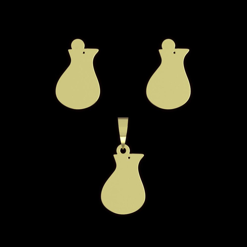 نیم ست طلا 18 عیار زنانه مدوپد مدل هندسی کد NA15066 نیم ست طلا 18 عیار زنانه مدوپد مدل هندسی کد NA15066