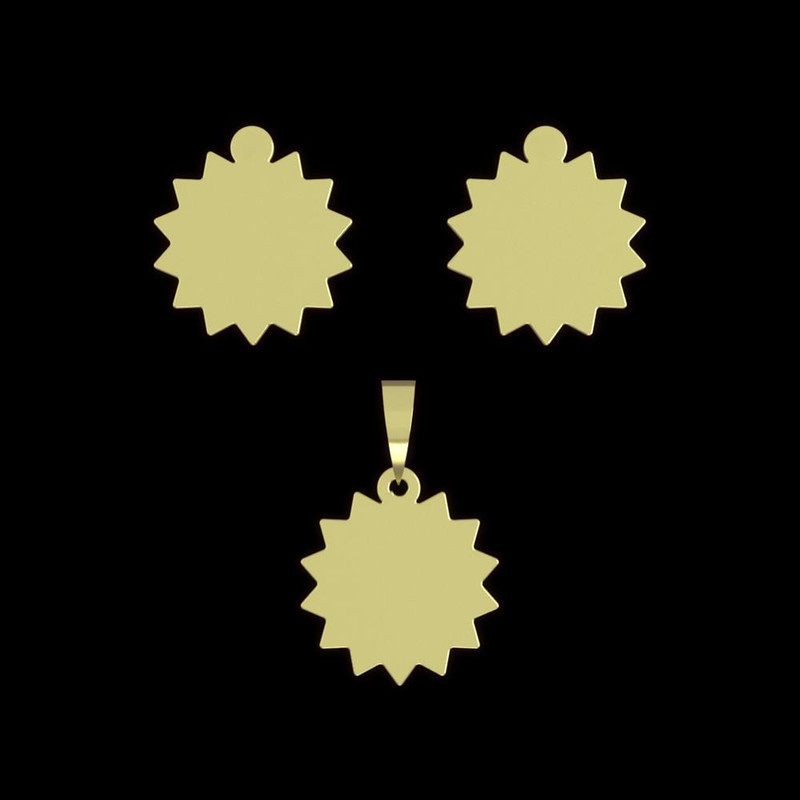 نیم ست طلا 18 عیار زنانه مدوپد مدل ستاره کد NA15614 نیم ست طلا 18 عیار زنانه مدوپد مدل ستاره کد NA15614