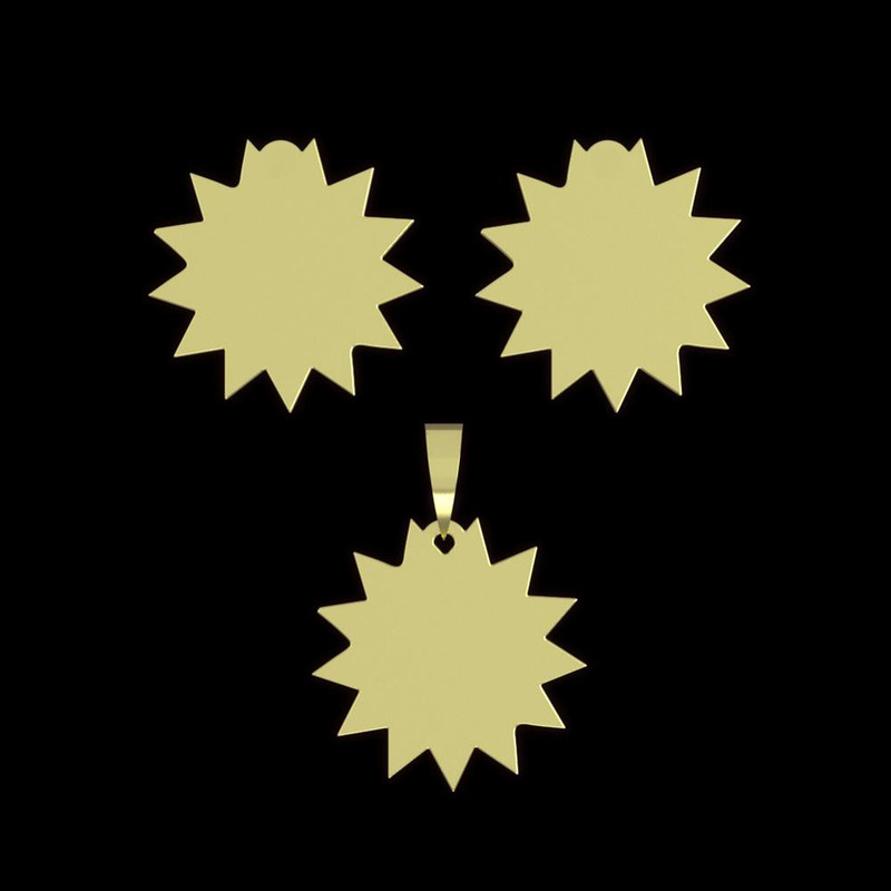 نیم ست طلا 18 عیار زنانه مدوپد مدل ستاره کد NA15628 نیم ست طلا 18 عیار زنانه مدوپد مدل ستاره کد NA15628