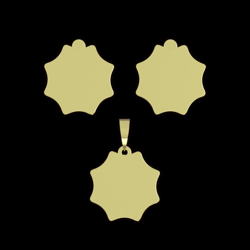 نیم ست طلا 18 عیار زنانه مدوپد مدل ستاره کد NA15629 نیم ست طلا 18 عیار زنانه مدوپد مدل ستاره کد NA15629