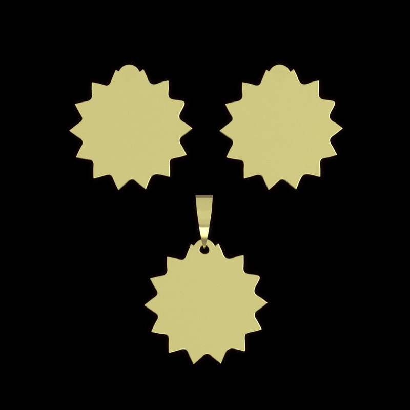 نیم ست طلا 18 عیار زنانه مدوپد مدل ستاره کد NA15631 نیم ست طلا 18 عیار زنانه مدوپد مدل ستاره کد NA15631